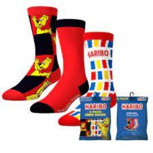 3 pairs unisex HARIBO candy Crew Socks mens womens kids adult shoe size 6 - 12